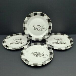 Royal Norfolk Count Your Blessings Salad Plates Gather Together Dessert Plates